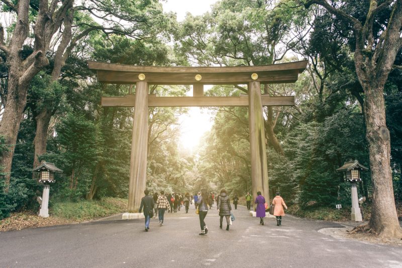 Meiji shrine entrance