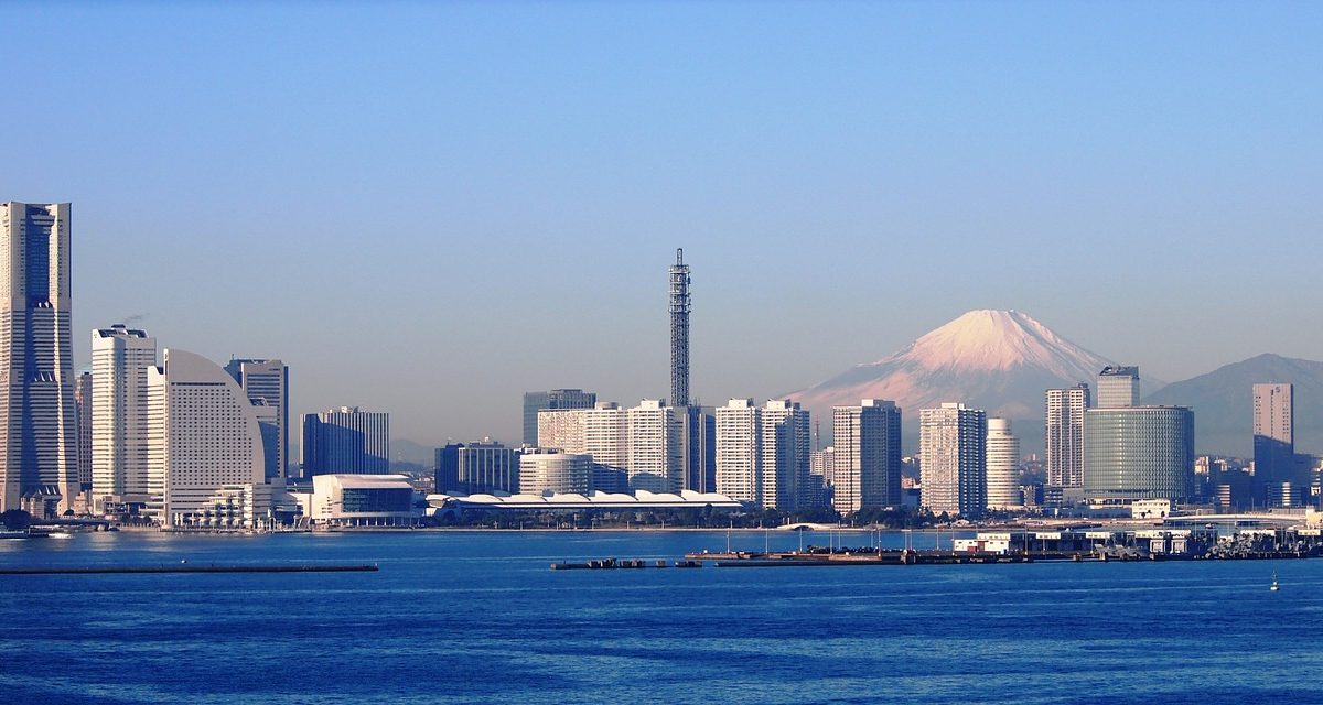 Yokohama and Mount Fuji